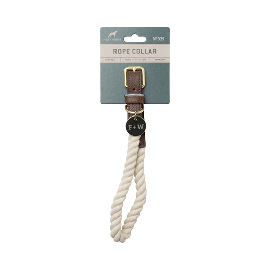 Premium Hundhalsband Creme - L