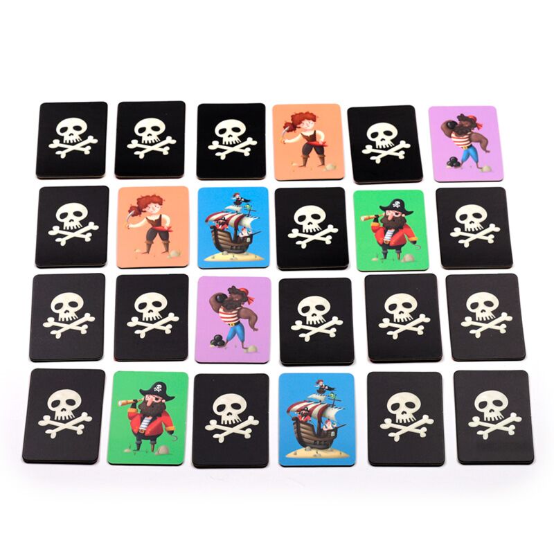 Jolly Rogers Pirater Memoryspel för Barn