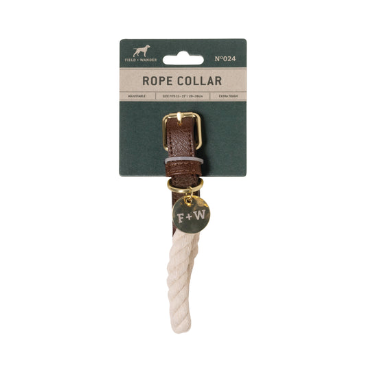 Premium Hundhalsband - Creme S