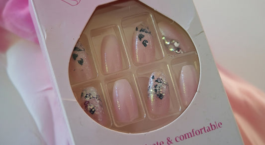 Lösnaglar Glitter Blå