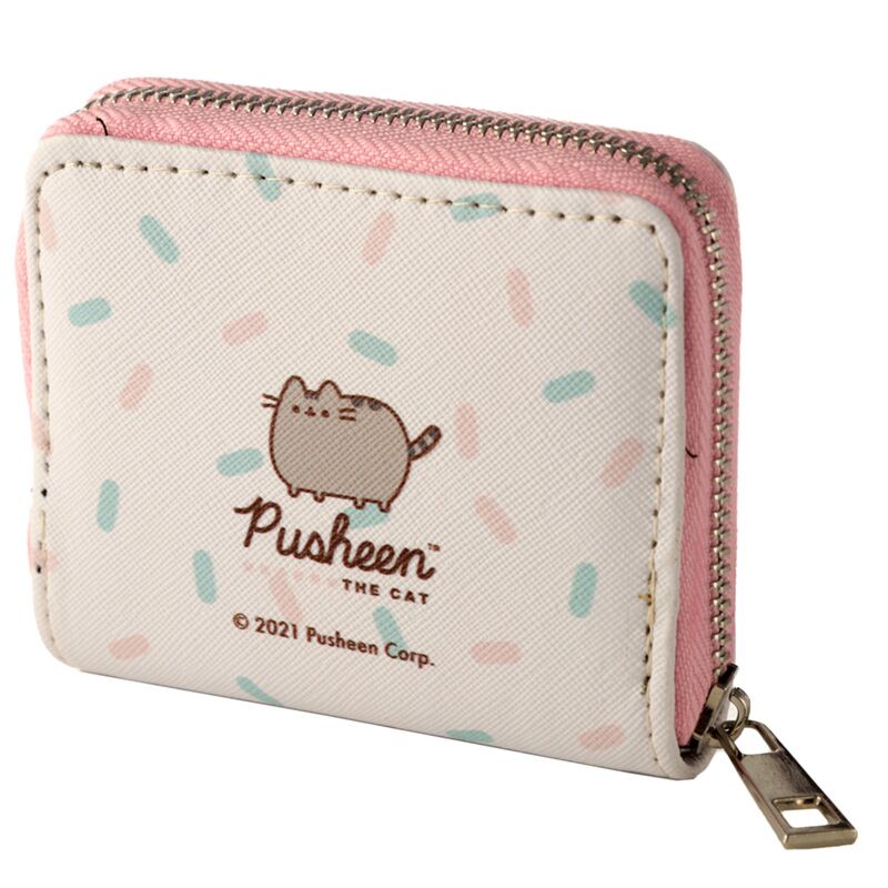 Pusheen Foodie Katt Liten Plånbok med Dragkedja