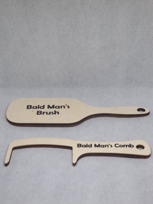Bald Man’s Comb & Brush