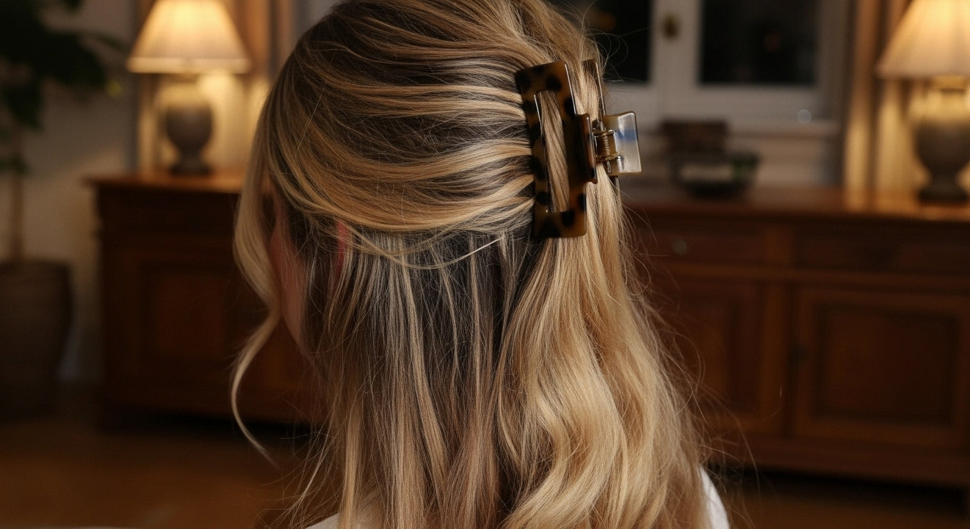 Hårklämma leopard L