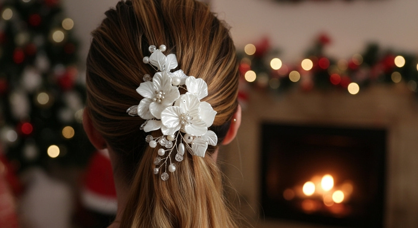 Hårspänne Arctic Flower